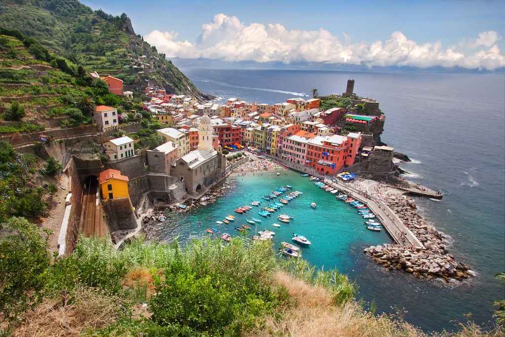 Colorful Coastline Italy