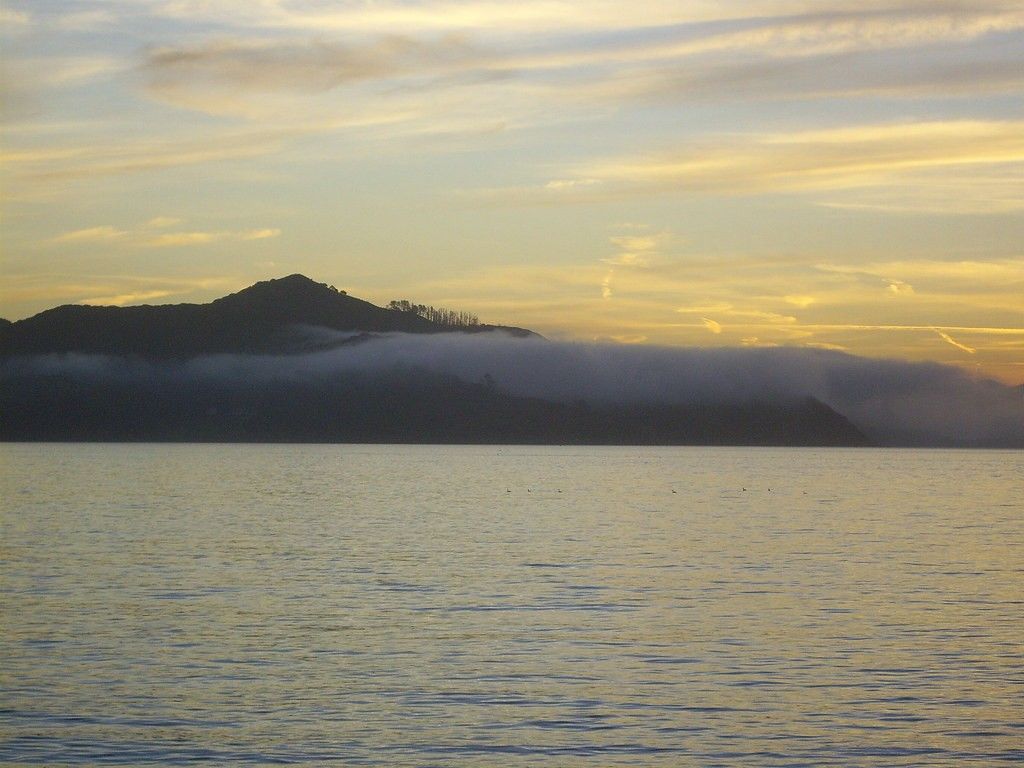 angel island sunset