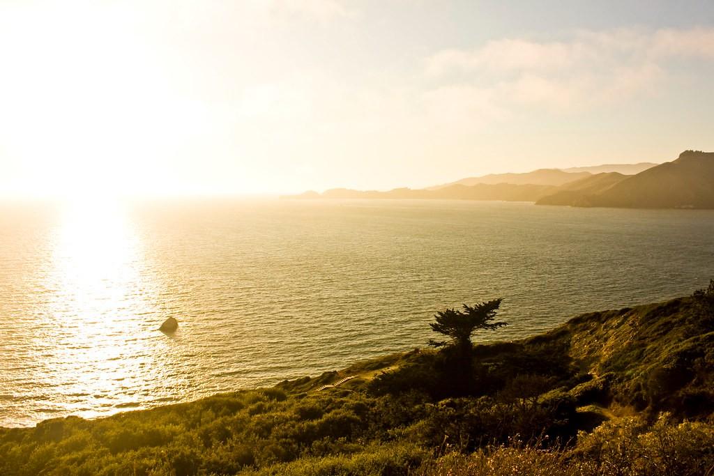 baker beach sunset