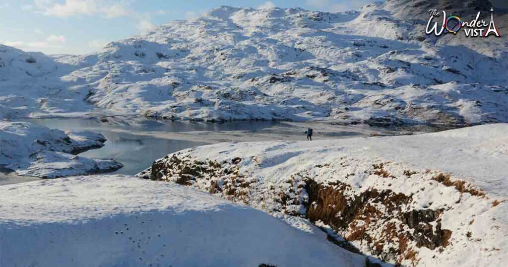 Adak Island, Alaska, - Snowy Peaks Aleutian Islands in Winter