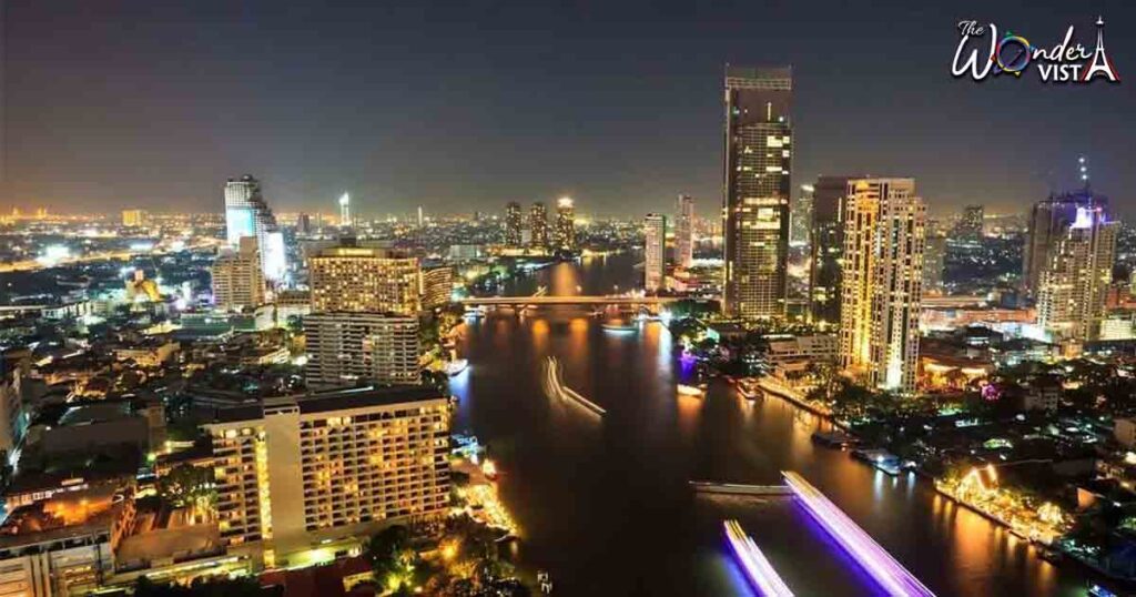 Bangkok, Thailand City Skyline at night